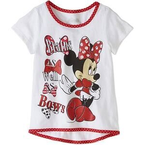 2 For $5 Sale NWT Disney Minnie Mouse White And Red Top Size 5T